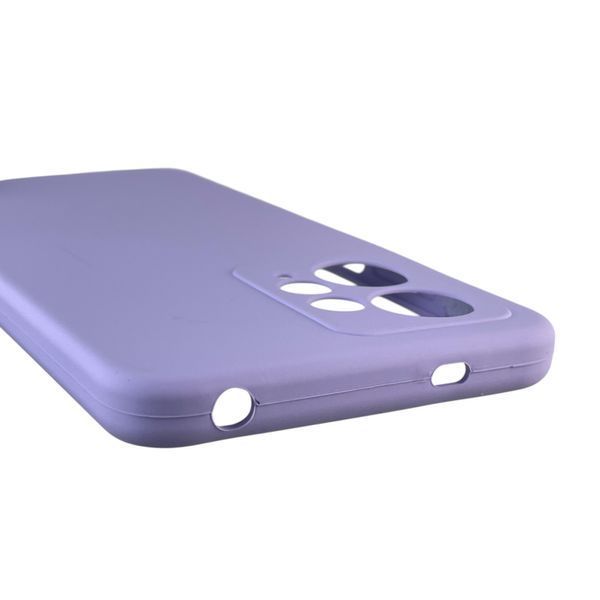 Чохол для Xiaomi Redmi Note 12 4G силіконовий з мікрофіброю нековзний на сяомі редмі нот 12 4г бузковий 0032709 фото