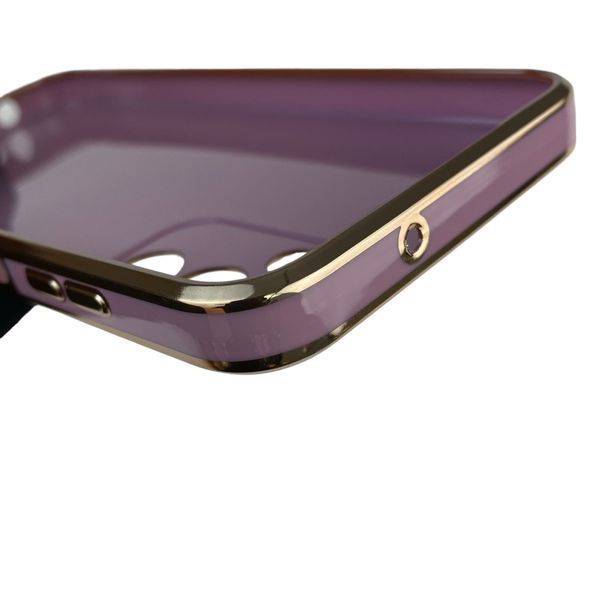 Чехол для Samsung Galaxy M14 5G SM-M146 с кольцом MagSafe с золотой окантовкой на самсунг м14 черничный gs1 0021556 фото