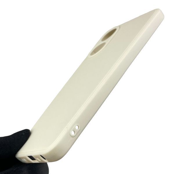 Чехол для OPPO A78 4G с квадратными гранями с защитой камеры на оппо а78 4г бежевый 0012443 фото