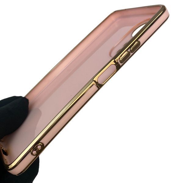 Чехол для OPPO A58 4G с защитой камеры с золотой окантовкой на оппо а58 пудровый gs1 0019583 фото