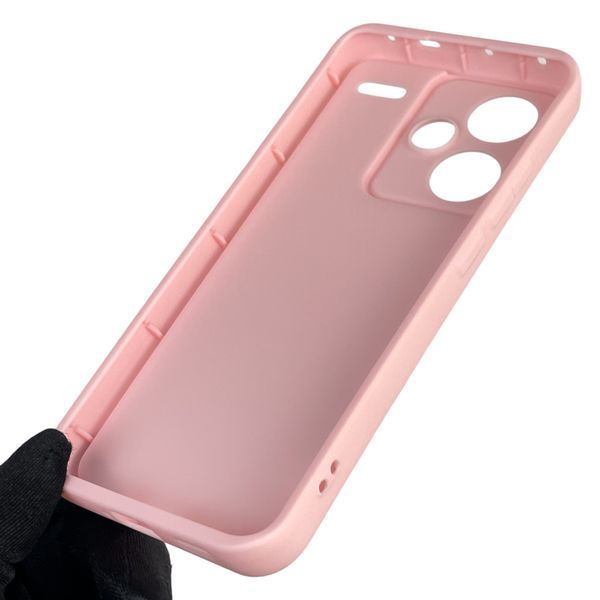 Чехол силиконовый оригинальный Soft Touch с 3D принтом смешного теда мишки для Xiaomi Redmi Note 13 Pro Plus 5G розовый (Полная защита камеры) 0049051 фото