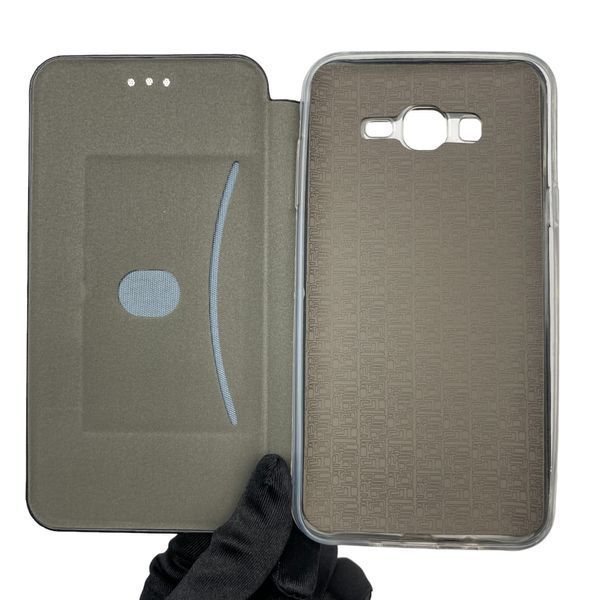 Чохол-книжка для Samsung Galaxy J7 2015 SM-J700 з підставкою на самсунг г7 2015 г700 чорна 0001976 фото