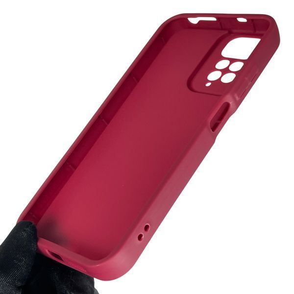 Чехол силиконовый оригинальный Soft Touch с 3D принтом волшебной минни маус для Xiaomi Redmi Note 11s бордовый (Полная защита камеры) 0050087 фото