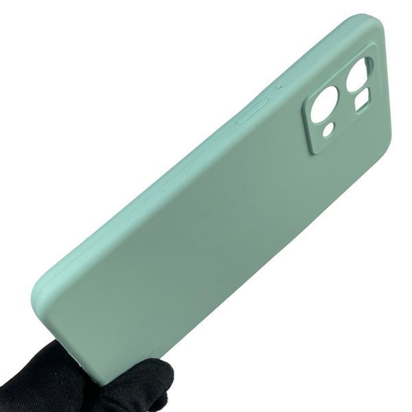 Чохол для Oppo Reno 7 4G силіконовий з мікрофіброю нековзний на оппо рено 7 4г бірюзовий 0031795 фото