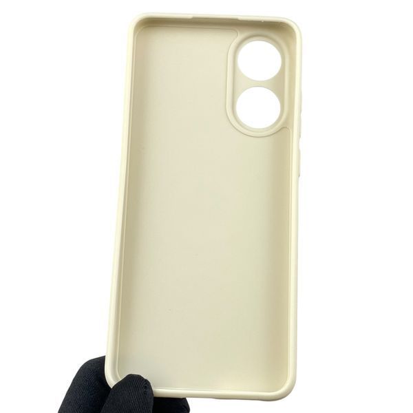Чехол для OPPO A78 4G с квадратными гранями с защитой камеры на оппо а78 4г бежевый 0012443 фото