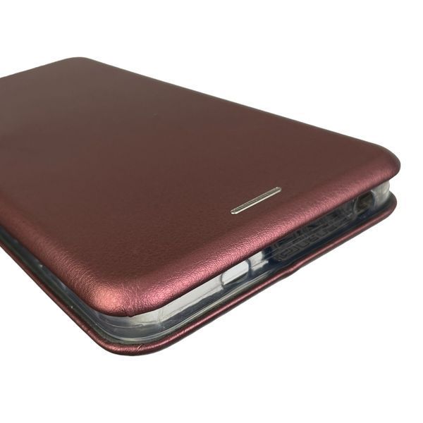 Чехол-книжка для Xiaomi Redmi Note 12 4G с подставкой на сяоми редми нот 12 4г бордовая 0002046 фото