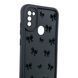Чохол силіконовий Soft Touch з 3D принтом для Samsung Galaxy M11 чорний (Повний захист камери) 0057616 фото 3