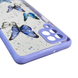 Чехол для Samsung Galaxy M22 4G (SM-M225F) с блёстками с бабочками на самсунг м22 4г сиреневый 0037853 фото 4