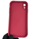 Чохол силіконовий оригінальний Soft Touch з 3D принтом милий ведмедик для Apple iPhone Xr бордовий (Повний захист камери) 0043211 фото 3
