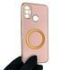 Чохол для Tecno Spark 7 Go (KF6m) глянцевий з кільцем MagSafe із золотою окантовкою на техно спарк 7 го пудровий gs1 0022870 фото 1