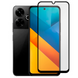 Захисне скло 6D OG для телефона Xiaomi POCO M6 5G повноекранне протиударне на сяомі поко M6 5г чорне 0014021 фото 1
