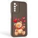 Чехол силиконовый Soft Touch с 3D принтом милый мишка для Realme 6 коричневый (Полная защита камеры) 0044764 фото 1