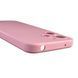 Чехол для Xiaomi Redmi 12 4G силиконовый с микрофиброй нескользящий на сяоми редми 12 4г розовый 0032571 фото 5