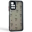 Чохол для телефона Xiaomi Redmi 10 5G с 3D принтом бантики з серцями із захистом камери чорний 0059380 фото