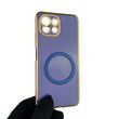 Чохол для Xiaomi Mi 11 Lite з кільцем MagSafe із золотою окантовкою на сяомі мі 11 лайт синій gs1 0021631 фото