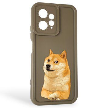 Чохол силіконовий оригінальний Soft Touch з 3D принтом мему сібу для Xiaomi Redmi Note 12 4G коричневий (Повний захист камери) 0047916 фото