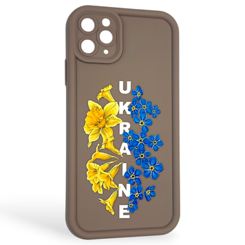 Чехол силиконовый Soft Touch с 3D принтом для Apple iPhone 11 Pro Max коричневый (Полная защита камеры) 0041700 фото