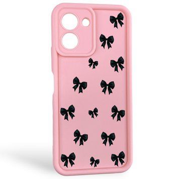 Чохол силіконовий Soft Touch з 3D принтом для Tecno Spark Go 3 рожевий (Повний захист камери) 0057849 фото