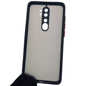 Чехол для Xiaomi Redmi Note 8 Pro противоударный с высокими бортами защитой камеры на редми нот 8 про чёрный 0000967 фото