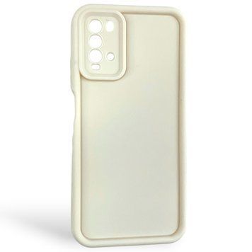 Чехол силиконовый Soft Touch для Xiaomi Poco M3 молочный (Полная защита камеры) 0053835 фото