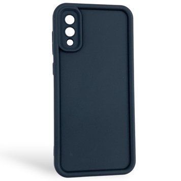 Чехол силиконовый Soft Touch для Samsung Galaxy A02 черный (Полная защита камеры) 0053935 фото