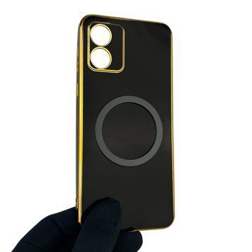 Чехол для Motorola Moto E13 PAXT0034 с кольцом MagSafe с золотой окантовкой на моторола мото е13 черный gs1 0021282 фото
