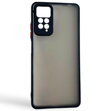 Чехол для телефона Xiaomi Redmi Note 11 Pro 4G с высокими бортами защитой камеры сяоми редми нот 11 про черный 0026258 фото