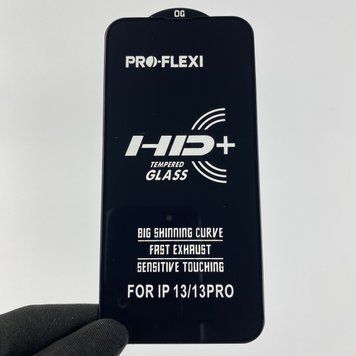 Захисне скло для телефону Apple iPhone 13 протиударне повноекранне на айфон 13 чорне 0001067 фото
