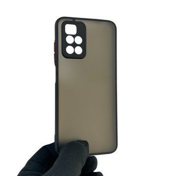 Чехол для телефона Xiaomi Redmi 10 (4G) с высокими бортами с защитой камеры на сяоми редми 10 черный 0026189 фото
