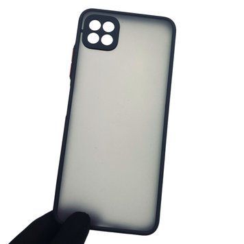 Чехол для Samsung Galaxy A22 5G SM-A226 противоударный с высокими бортами защитой камеры самсунг а22 5г чёрный 0000917 фото