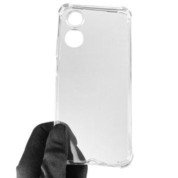 Чехол для OPPO A17k с бронь углами углы выше экрана противоударный на оппо а17к прозрачный 0000362 фото