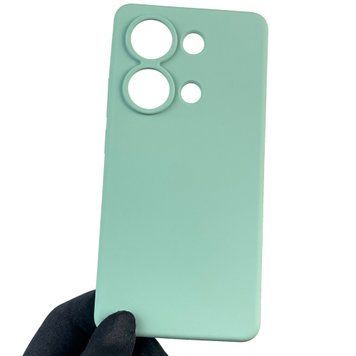 Чехол для Xiaomi POCO M6 Pro 4G силиконовый с микрофиброй нескользящий на сяоми поко м6 про 4г бирюзовый 0032513 фото