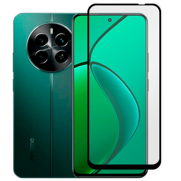Защитное стекло 6D OG для телефона Realme 12 5G полноэкранное противоударное на реалми 12 5г черное 0014022 фото