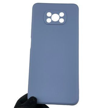 Чехол для Xiaomi Poco X3 PRO с квадратными гранями с защитой камеры на сяоми поко х3 про голубой 0012694 фото