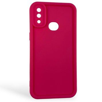 Чехол силиконовый Soft Touch для Samsung Galaxy A10s малиновый (Полная защита камеры) 0053985 фото