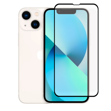 Защитное стекло для телефона Apple iPhone 13 Mini противоударное полноэкранное на айфон 13 мини черное 0038114 фото
