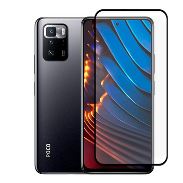 Защитное стекло для телефона Xiaomi Poco X3 GT противоударное полноэкранное на сяоми поко х3 гт черное 0038854 фото