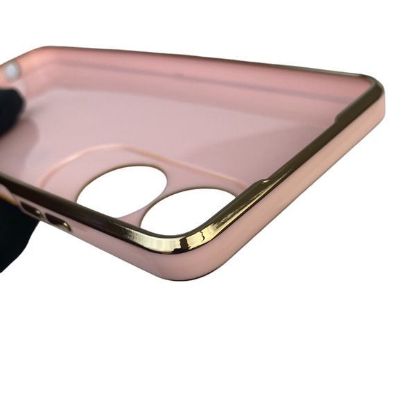 Чохол для Oppo A60 глянцевий із захистом камери із золотою окантовкою на оппо а60 пудровий gs1 0019586 фото