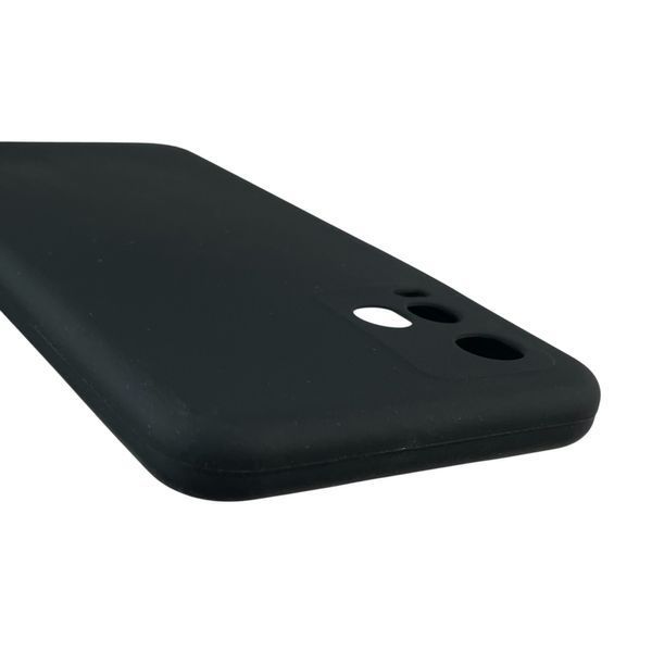 Чохол для Vivo Y21S силіконовий з мікрофіброю нековзний на віво у21с чорний 0032344 фото