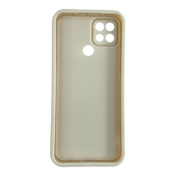 Чехол силиконовый Soft Touch для Oppo A15s молочный (Полная защита камеры) 0054306 фото