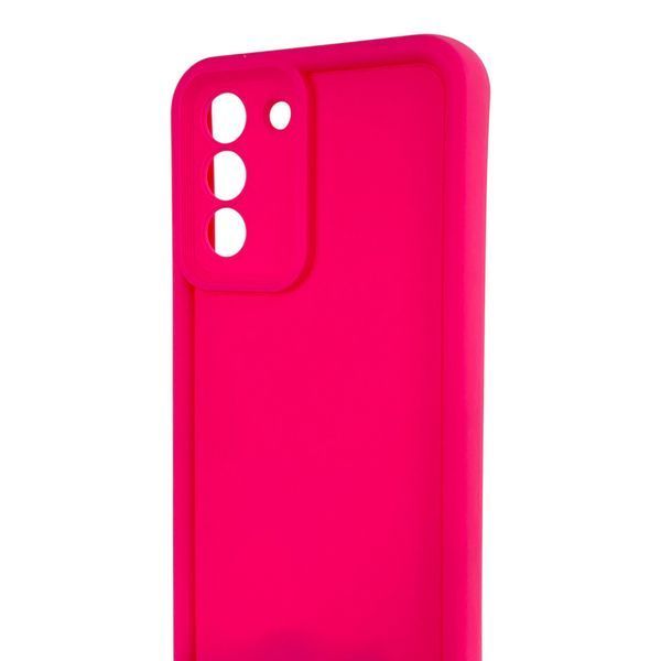 Чохол силіконовий Soft Touch для Samsung Galaxy S21 малиновий (Повний захист камери) 0054035 фото