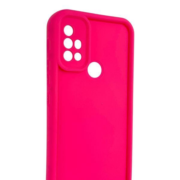 Чехол силиконовый Soft Touch для Motorola G30 малиновый (Полная защита камеры) 0054367 фото