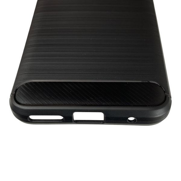 Чохол для Motorola G20 чорний карбон (карбон, протиударний) 0060015 фото