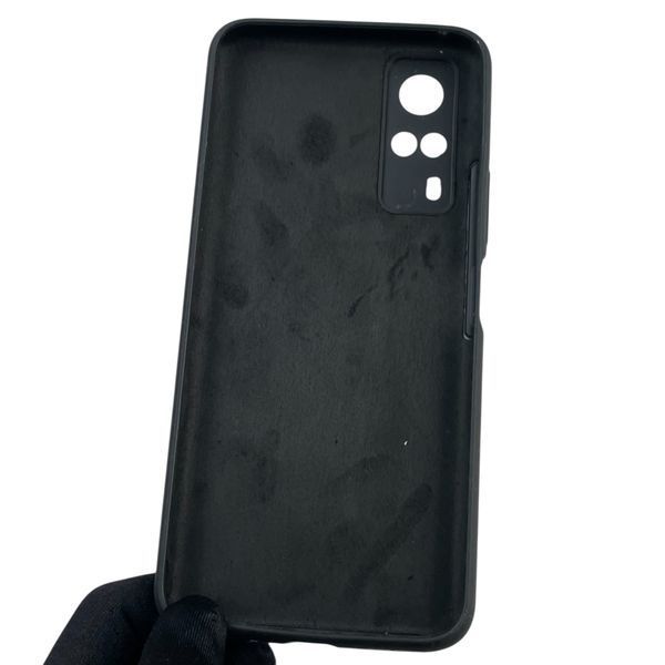 Чохол для Vivo Y31 силіконовий з мікрофіброю нековзний на віво у31 чорний 0032358 фото