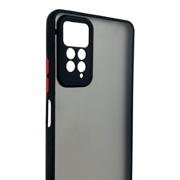 Чохол для телефона Xiaomi Redmi Note 11 Pro 4G з високими бортами із захистом камери на сяомі редмі нот 11 про 4г чорний 0026258 фото