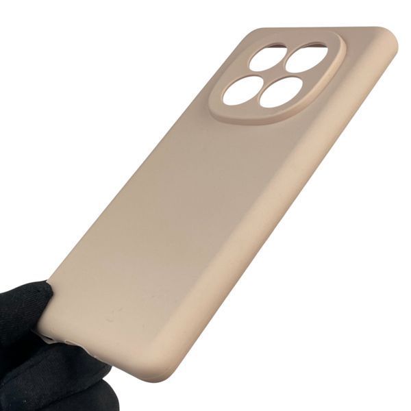 Чехол для Xiaomi Redmi Note 14 Pro Plus силиконовый с микрофиброй на сяоми редми нот 14 про плюс пудровый 0032776 фото