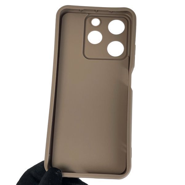 Чехол силиконовый Soft Touch для TECNO Spark 10 Pro (KI7) коричневый (Полная защита камеры) 0044297 фото