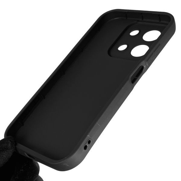 Чехол силиконовый Soft Touch с 3D принтом милый мишка для Xiaomi Redmi 15C EU черный (Полная защита камеры) 0044855 фото