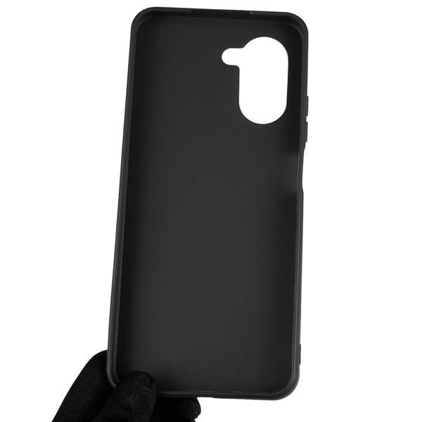 Чехол для OPPO A17 однотонный матовый силиконовый на оппо а17 чёрный 0000162 фото