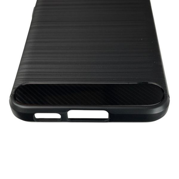 Чехол для телефона Samsung Galaxy S23 (SM-S911B) карбоновый противоударный с высокими бортами черный 0052231 фото
